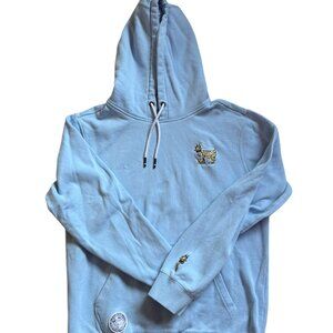 GOAT USA Men's Light Blue Banana Hooded Sweatshirt EUC Size AS